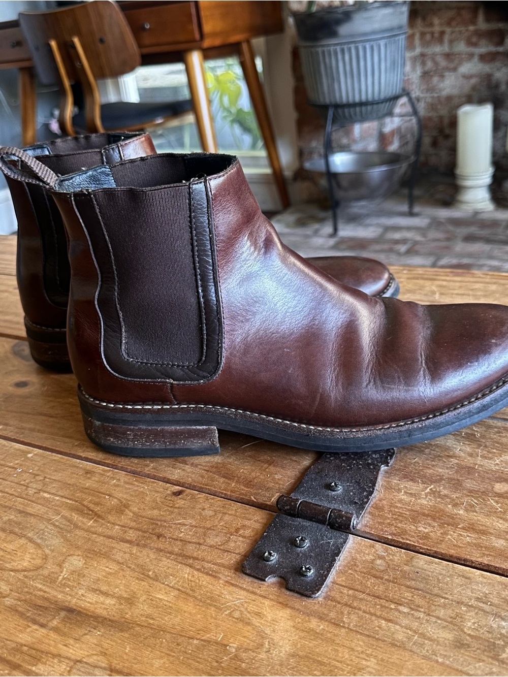 Thursday Men's Brown Leather Chelsea Boots